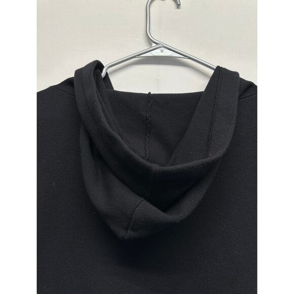 Lie Sang Bong Edition Black Short Sleeve Hoodie | Minimalist Boxy Zip Korean - Picture 8 of 10